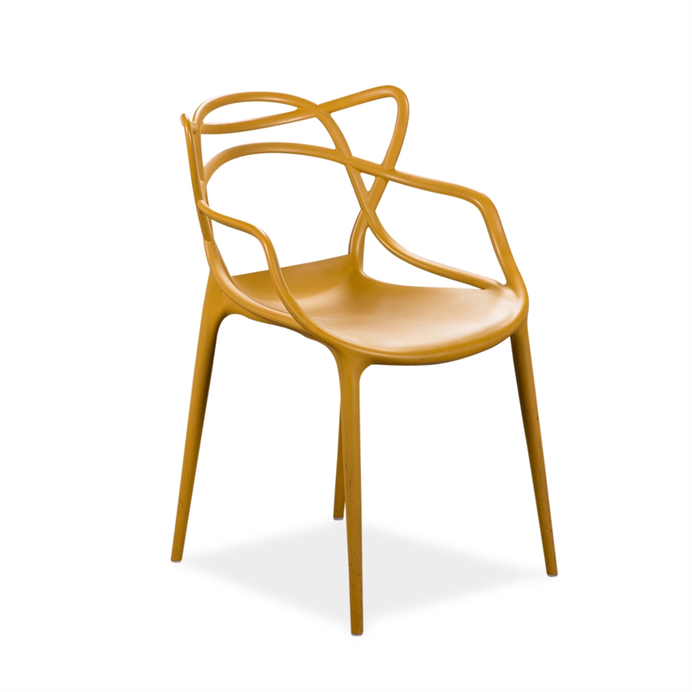 Kantinestol. Kartell. Masters. Mørk gul. Kantinestol. Kartell. Masters. Mørk gul.